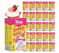 Fraix Mimi Shake Summer Shake 32 x 200 g à 10 portions de fraise Panna Cotta Sensation de vacances dans un verre - Boisson instantanée soluble - Boisson d'été, 320 fois le plaisir estival