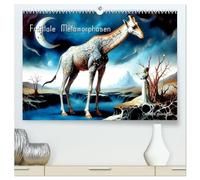 Fraktale Metamorphosen (hochwertiger Premium Wandkalender 2027 DIN A2 quer), Kunstdruck in Hochglanz: Fraktale Kunst, kreativ mit KI modifiziert