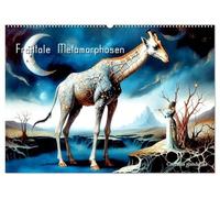 Fraktale Metamorphosen (Wandkalender 2027 DIN A2 quer), CALVENDO Monatskalender: Fraktale Kunst, kreativ mit KI modifiziert