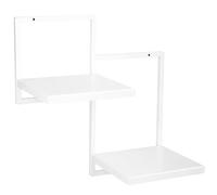 FRAMADO - Étagère Murale 2 Niveaux pour Plantes Duo Ripiani - Couleur Blanc - 39x21x40cm - Étagère Murale en Métal - Support Décoratif - Accessoire Intérieur Salon