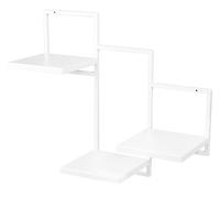 FRAMADO - Étagère Murale 3 Niveaux pour Plantes Trio Ripiani - Couleur Blanc - 58x22,5x50cm - Étagère Murale en Métal - Support Décoratif - Accessoire Intérieur Salon