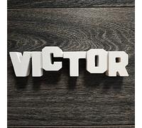 Framan MDF personnalisé avec noms, lettres décoratives en bois avec noms de garçon ou fille (Victor)