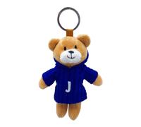 Framan Ours en peluche et anneau, vêtu d'un pull et d'une lettre initiale. Ours doux, multicolore, S