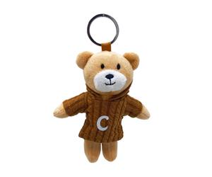 Framan Ours en peluche et anneau, vêtu d'un pull et d'une lettre initiale. Ours doux, multicolore, S