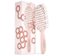 FRAMAR Brosse à cheveux mouillés - Brosse à cheveux courbée pour femme à poils doux, brosse à cheveux démêlante bouclés, cheveux pour tous types, Hair Brush