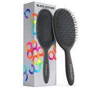 FRAMAR Brosse Demelante Cheveux Bouclés - Brosse Cheveux Bouclés, Brosse à Cheveux Bouclés Pour Femmes, Brosse Magique Cheveux Démêlant - Noir