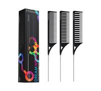 FRAMAR Dreamweaver Lot 3 Peignes Cheveux Couleur Nero 11065