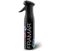 FRAMAR Gourde Vaporisateur Cheveux Boucle - Spray Cheveux Bouclés, Brumisateur Cheveux Bouclés, Pulverisateur Cheveux, Brumisateur Eau, Pulvérisateur Cheveux, Bouteille Spray Vide - Noir