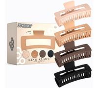 FRAMAR Grosse Pince Cheveux Femme - Pince a Cheveux Femme, Pinces à Cheveux Pour Femmes, Pince à Cheveux, Hair Clip, Pinces Cheveux, Grande Pince Cheveux - Neutre 4pc