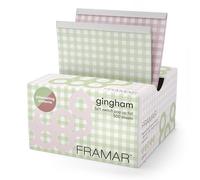 FRAMAR Lot de 500 feuilles pour cheveux vichy - Pour surligner les cheveux - Pochettes pop-up pour cheveux - Pour salon de coiffure - Kit de mèches pour cheveux longs pour décolorer