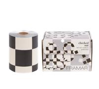 Framar Medium Foil Embossed Checked Out