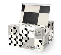 FRAMAR Papier Aluminium Coiffure - À carreaux Papier Alu Professionnel, Coiffeur Accessoires Professionnel, Papier Meches Coiffure, Materiel Coiffure Professionnel, Produit Coiffure - 500 Feuilles
