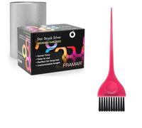 FRAMAR Papier Aluminium Coiffure - Argent Papier Alu Professionnel,Pinceau Couleur Cheveux Rose - Pinceau Teinture Cheveux