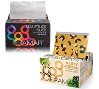 FRAMAR Papier Aluminium Coiffure - Léopard Papier Alu Professionnel,Papier Aluminium Coiffure Star Struck Silver