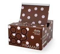 FRAMAR Papier Aluminium Coiffure Pois au Chocolat Papier - 500 Feuilles