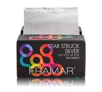 FRAMAR Papier Aluminium Coiffure Star Struck Silver - 500 Feuilles | Licorne Papier Alu Professionnel, Feuilles de Cheveux Pour la Coloration, Coiffeur Accessoires Professionnel, Méches Coiffure