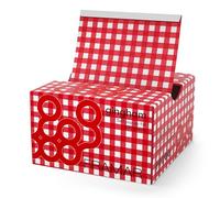 FRAMAR Papier Aluminium Coiffure, Vichy Rouge Papier Alu - 500 Feuilles