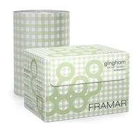 FRAMAR Papier Aluminium Coiffure Vichy Vert Papier Alu - 97,5 mètres