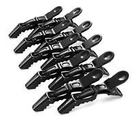 FRAMAR Pince Crocodile Cheveux Femme - Pince Cheveux Coiffeur, Pince a Cheveux Femme, Pinces à Cheveux, Pinces Crocodiles Cheveux, Hair Clip, Pince Cheveux Crocodile - Noire 10pc