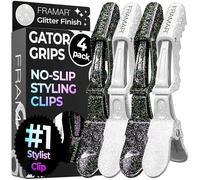 FRAMAR Pinces Crocodile Cheveux Pince Cheveux Coiffeur Professionnel, 4pc