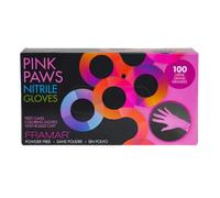 Framar Pink Paws Nitrile Gloves 100st Large