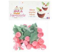 Framboiselle Décos Houx Azyme - Lot de 4