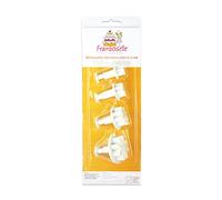 Framboiselle FRA8804 4 Découpoirs Ejecteurs Fleur Plastique Blanc 26x9.5x4 cm