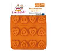 Framboiselle FRA8815 Moule pour Bonbons Silicone Orange 20 x 16 x 1,5 cm