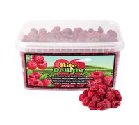 Framboises lyophilisées Bite&Delight 500g/5000ml - 100 % naturelles, arôme intense & fraîcheur croquante - Parfaites pour les céréales, les desserts & les snacks
