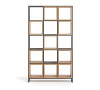 Frame Bibliothèque en bois massif, Trois rangées, Bois massif, Scandinave