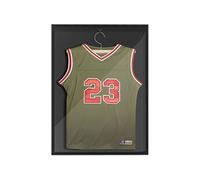 Frame box T-frame cadre aluminium pour maillot porte acrylique doublure interne feutre 60 x 80 cm noir Noir G