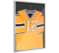 Frame box T-frame cadre aluminium pour maillot porte acrylique doublure interne feutre 70 x 90 cm argent