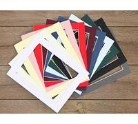 Frame Company Lot de 10 Cadres Photos à Monter soi-même Blanc, Ivory V-Groove, 12x10 for Image Size 9x7