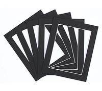 Frame Company Lot de 10 Cadres Photos à Monter soi-même Blanc, Noir, 9x7 for Image Size 7x5