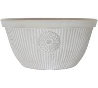 Frame Company Pot de Fleurs d'extérieur en Plastique résistant Effet Pierre Blanc Galets * Choix de Tailles et Couleurs