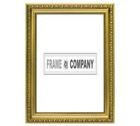 Frame Company Prêt à être Suspendu ou à posé Support/Photo/Poster Cadre Photo décoré Style Shabby Chic avec Panneau arrière en MDF et Grande Clarté styrène incassable Feuille en Perspex - A2 - doré