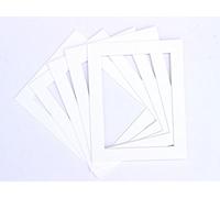 Frame Company White Mounts Lot de 10 Cadres Photos à Monter soi-même Blanc, Blanc, 10x8 for Image Size 8x6