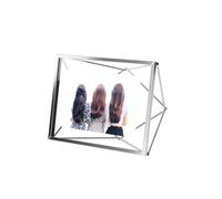 Frame d'image Umbra Prisma 4x6 Affichage photo en mtal pour bureau ou mur 4 """" x 6 """" Chrome
