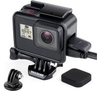 Frame Mount Case for GoPro Hero 7 6 5 with Lens Cap Adapter Tripod Protective Skeleton Housing Accessories for GoPro 5 6 7 Black Silver White Hero 2018