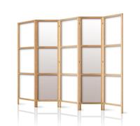 framed concept - paravent en Bois 5 Panneaux 225 x 172 cm, Impression sur Une Seule Face, Style Oriental