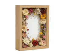 Framefor Pressed Flowers - Cadre décoratif de bureau de 20,3 x 25,4 x 3 cm, cadre de style panneau artificiel en bois, affichage de spécimen de fleurs décoratives avec façade transparente | Cadre