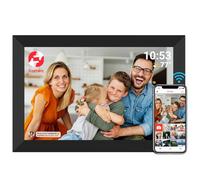 FRAMEO Cadre Photo numérique Intelligent WiFi Cloud 10,1" HD 1280 x 800 IPS Écran Tactile Cadre numérique avec 16 Go de Stockage Installation Facile pour Partager des Photos ou des vidéos Via