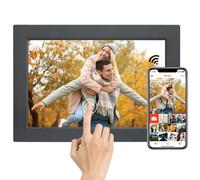 Frameo - Cadre photo numérique Wi-Fi - 10,1" - Écran tactile HD 1920 x 1200 cm - Avec 32 Go de mémoire - Rotation automatique - Partagez des photos et des vidéos - Montage mural instantané