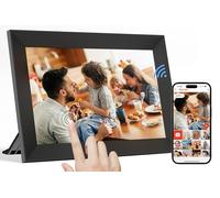 Frameo Cadre photo numérique WiFi 10,1", écran tactile HD IPS 1280 x 800, mémoire de 32 Go, rotation automatique, montage mural, partagez instantanément des moments via l'application Frameo depuis