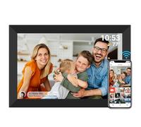 FRAMEO Cadre Photo numérique WiFi 10,1" Écran Tactile LCD IPS 1280 x 800 Mémoire intégrée 16 Go Rotation Automatique Partagez instantanément des Moments Via l'application Frameo Depuis n'importe où