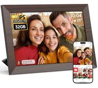Frameo Cadre photo numérique WiFi, 10,1 pouces, 1280 × 800, écran tactile HD IPS 32 Go de stockage, rotation automatique, cadres photo en nuage, diaporama, partagez des photos et des vidéos à distance