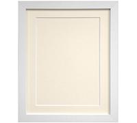 FRAMES BY POST Cadre, Passe-Partout et Panneau arrière Ivoire, 20 x 16 cm, Taille Photo 16 x 12 (Verre Plastique)
