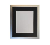 FRAMES BY POST Cadre Photo argenté avec Support Noir 8 x 6 cm