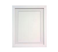 FRAMES BY POST Cadre Photo, MDF, Passe-Partout Blanc, A2 Taille d'image A3 (Verre Plastique)