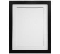 Frames by Post Cadre Photo Noir de 25 mm avec Passe-Partout Blanc 60 x 80 cm pour Photo de 50 x 70 cm (Verre Plastique)